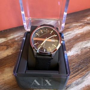 Armani Exchange black/silver watch